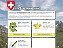 Tablet Screenshot of mein-fitnesscenter.ch